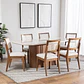 Comedor Kalina 1.8 + 6 Sillas Saga Ratan Ts L02 - Miniatura 1