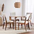 Comedor Donatella Red 1.15 + 4 Sillas Ella L02