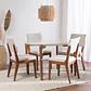 Comedor Donatella Red 1.15 + 4 Sillas Ella L02 - Miniatura 1