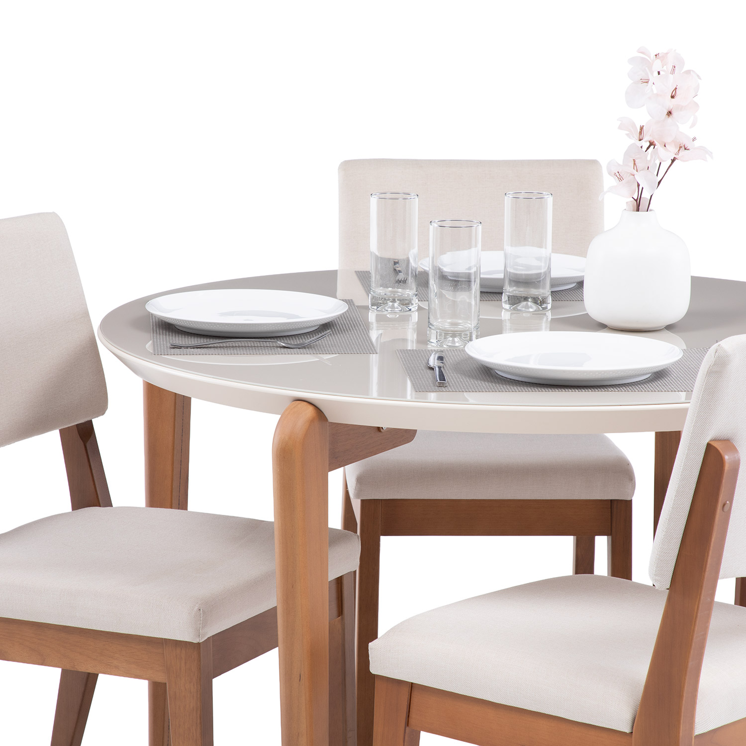 Comedor Donatella Red 1.15 + 4 Sillas Ella L02 2