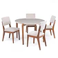 Comedor Donatella Red 1.15 + 4 Sillas Ella L02 - Miniatura 3