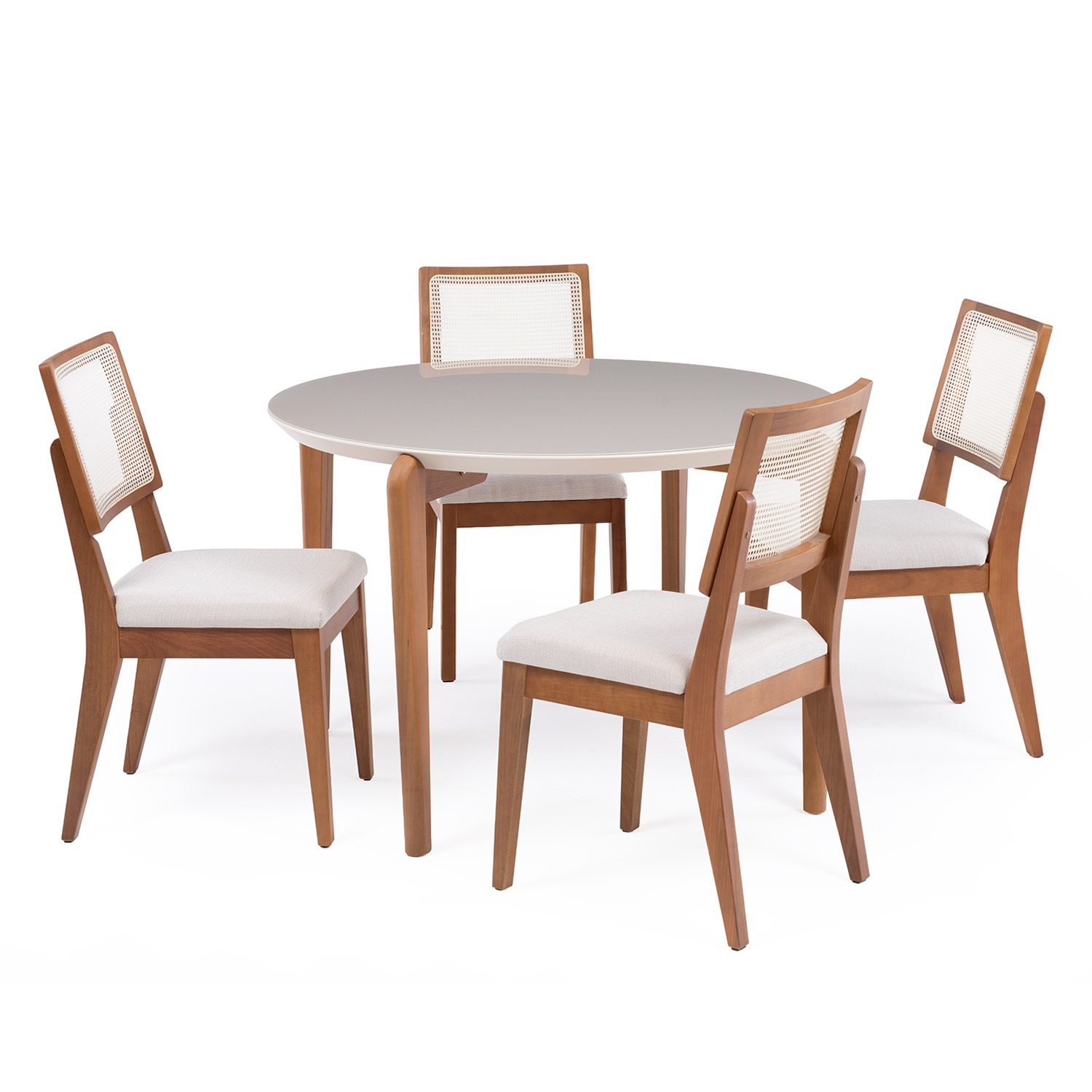 Comedor Donatella Red 1.15 + 4 Sillas Saga Ratan Ts L02 3