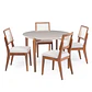 Comedor Donatella Red 1.15 + 4 Sillas Saga Ratan Ts L02 - Miniatura 3