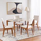Comedor Donatella 1.35 + 4 Sillas Ella L02 - Miniatura 1