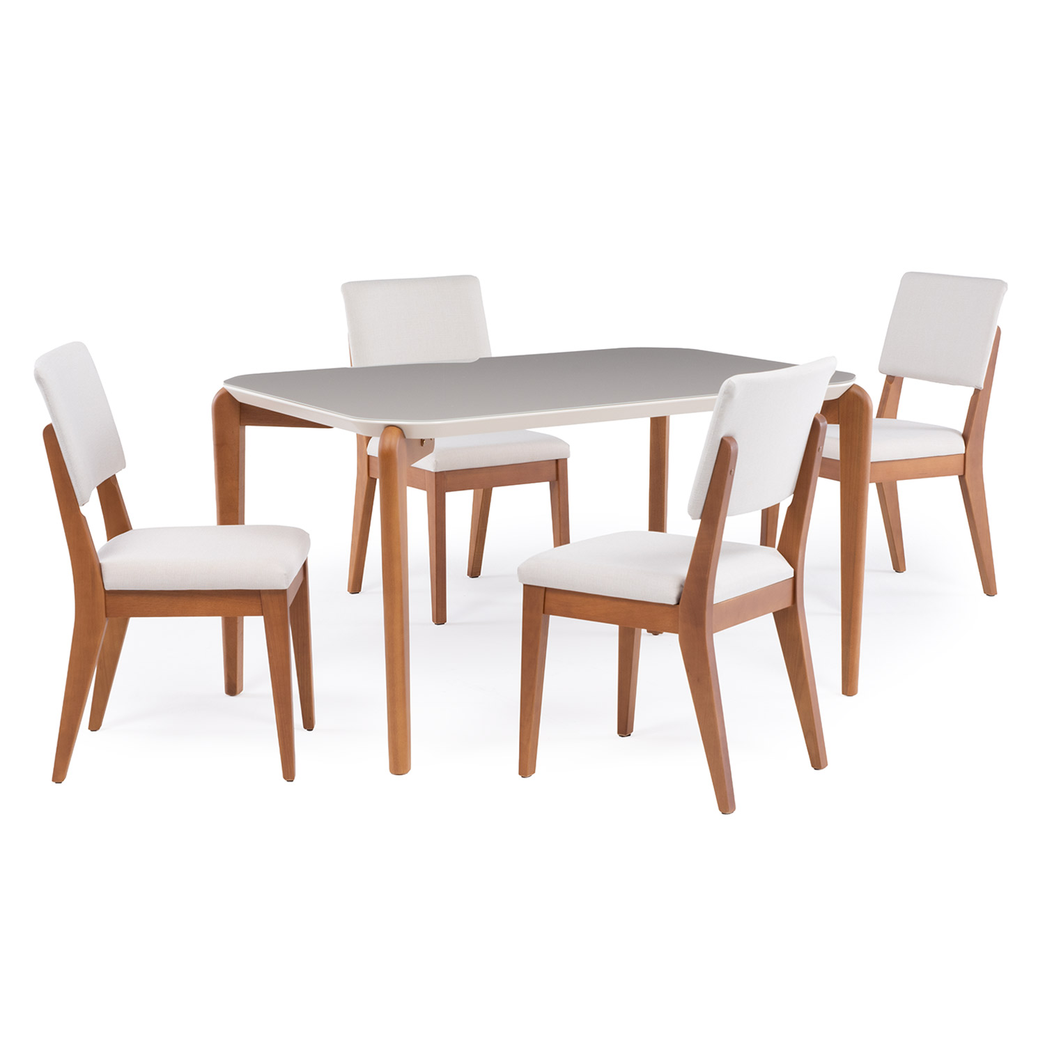 Comedor Donatella 1.35 + 4 Sillas Ella L02 3