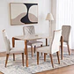 Comedor Donatella 1.35 + 4 Sillas Megan - Miniatura 1