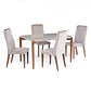 Comedor Donatella 1.35 + 4 Sillas Megan - Miniatura 3