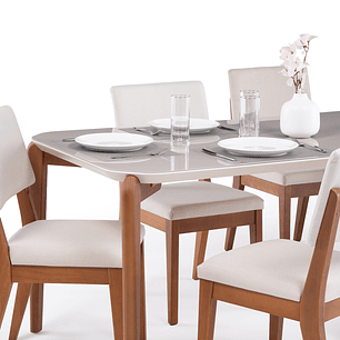 Comedor Donatella 1.8 + 6 Sillas Ella L02