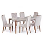 Comedor Donatella 1.8 + 6 Sillas Megan  - Miniatura 3
