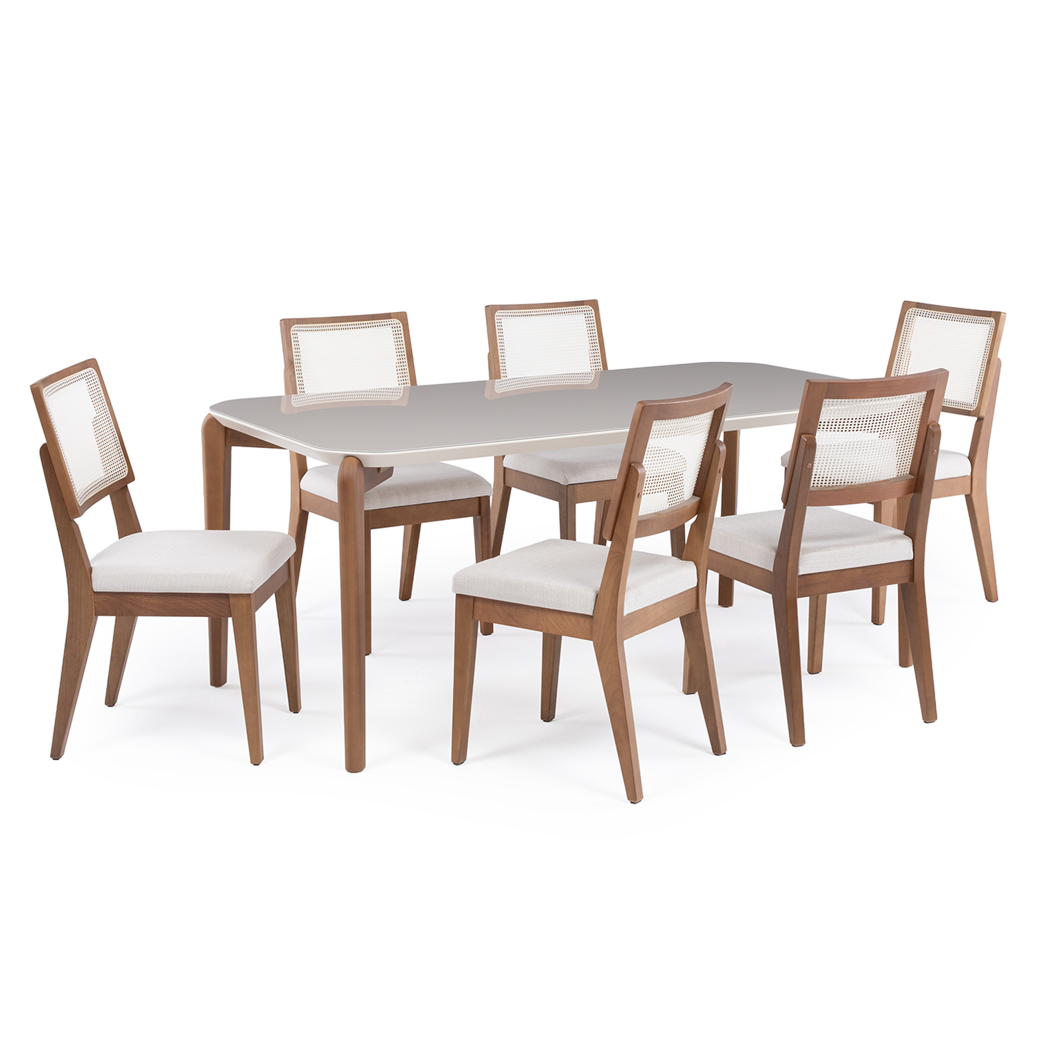 Comedor Donatella 1.8 + 6 Sillas Saga Ratan Ts L02 3