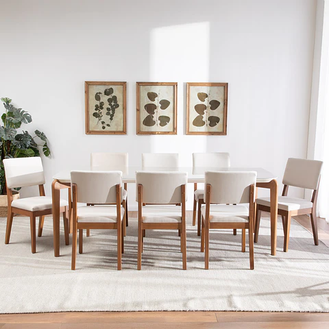 Comedor Donatella 2.2 + 8 Sillas Ella L02