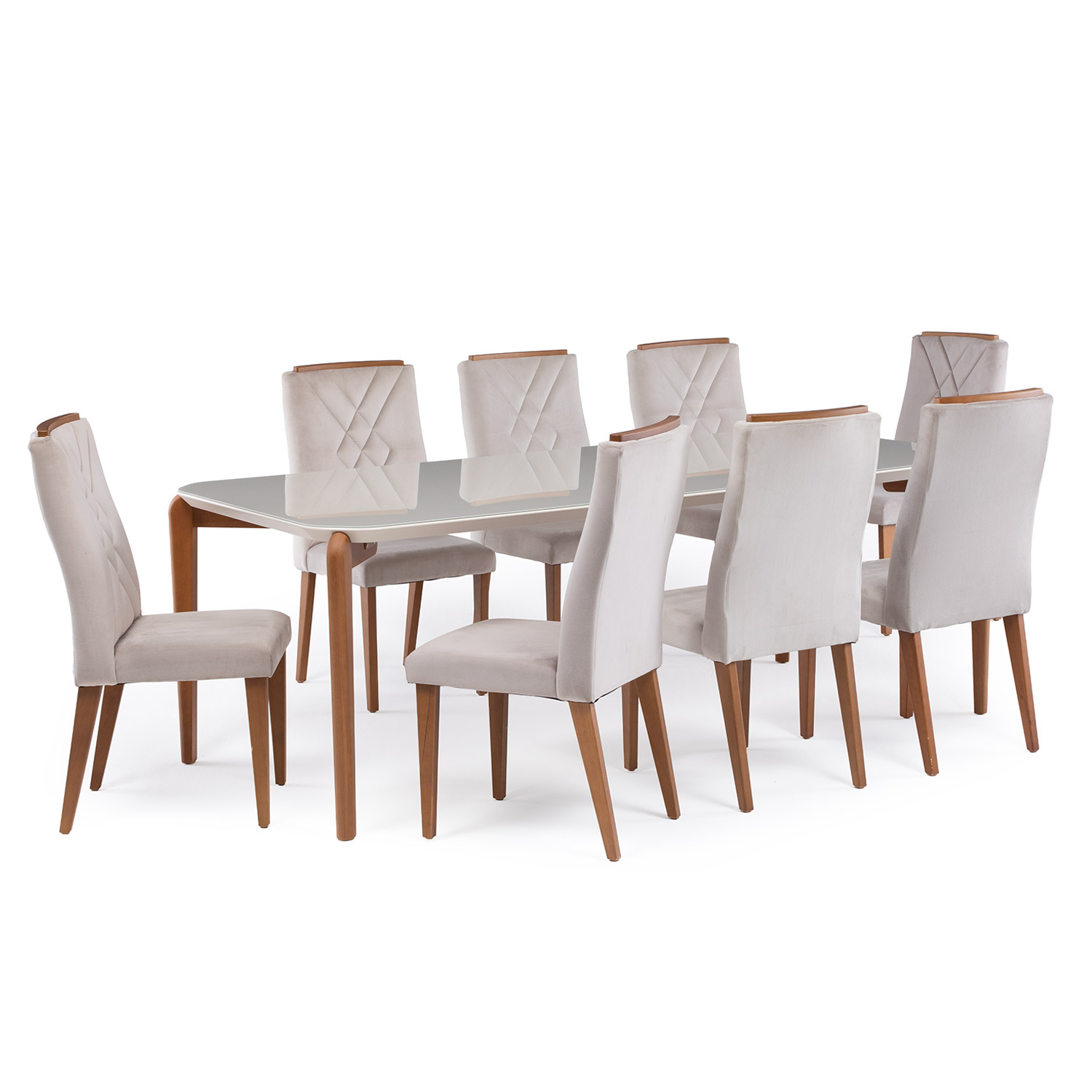 Comedor Donatella 2.2 + 8 Sillas Megan 3