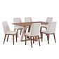 Comedor Avena 1.6 + 6 Sillas Kalina Soft Palha - Miniatura 2