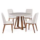 Comedor Benent Red 1.15 + 4 Sillas Kalina Soft Palha - Miniatura 2