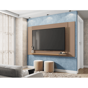 Set Mondrian panel extensible 1.35-1.8 + Rack 1.35  + Vitrina Gris Castaño 