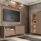 Set Mondrian panel extensible 1.35-1.8 + Rack 1.5 + Vitrina Gris Castaño  - Miniatura 1