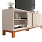 Set Mondrian panel extensible 1.35-1.8 + Rack 1.8  + Vitrina OW Castaño - Miniatura 3