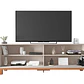 Set Mondrian panel extensible 1.35-1.8 + Rack 1.8  + Vitrina OW Castaño - Miniatura 4