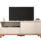Set Mondrian panel extensible 1.35-1.8 + Rack 1.5  + Vitrina + Buffet 1.80 OW Castaño - Miniatura 7
