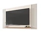 Set Mondrian panel extensible 1.35-1.8 + Rack 1.5  + Vitrina + Buffet 1.80 OW Castaño - Miniatura 8