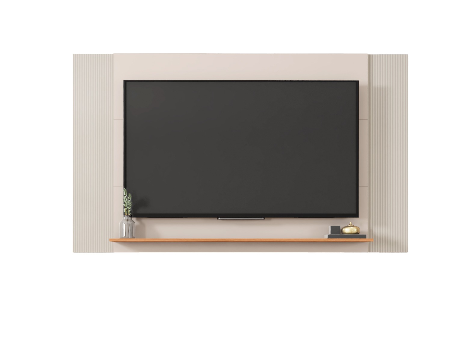 Set Mondrian panel extensible 1.35-1.8 + Rack 1.8 + Vitrina + Buffet 1.80 OW Castaño 5