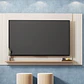 Set Mondrian panel extensible 1.35-1.8 + Rack 1.35  + Vitrina + Buffet 1.80 OW Castaño - Miniatura 2