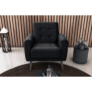 Poltrona Livia Negra E451