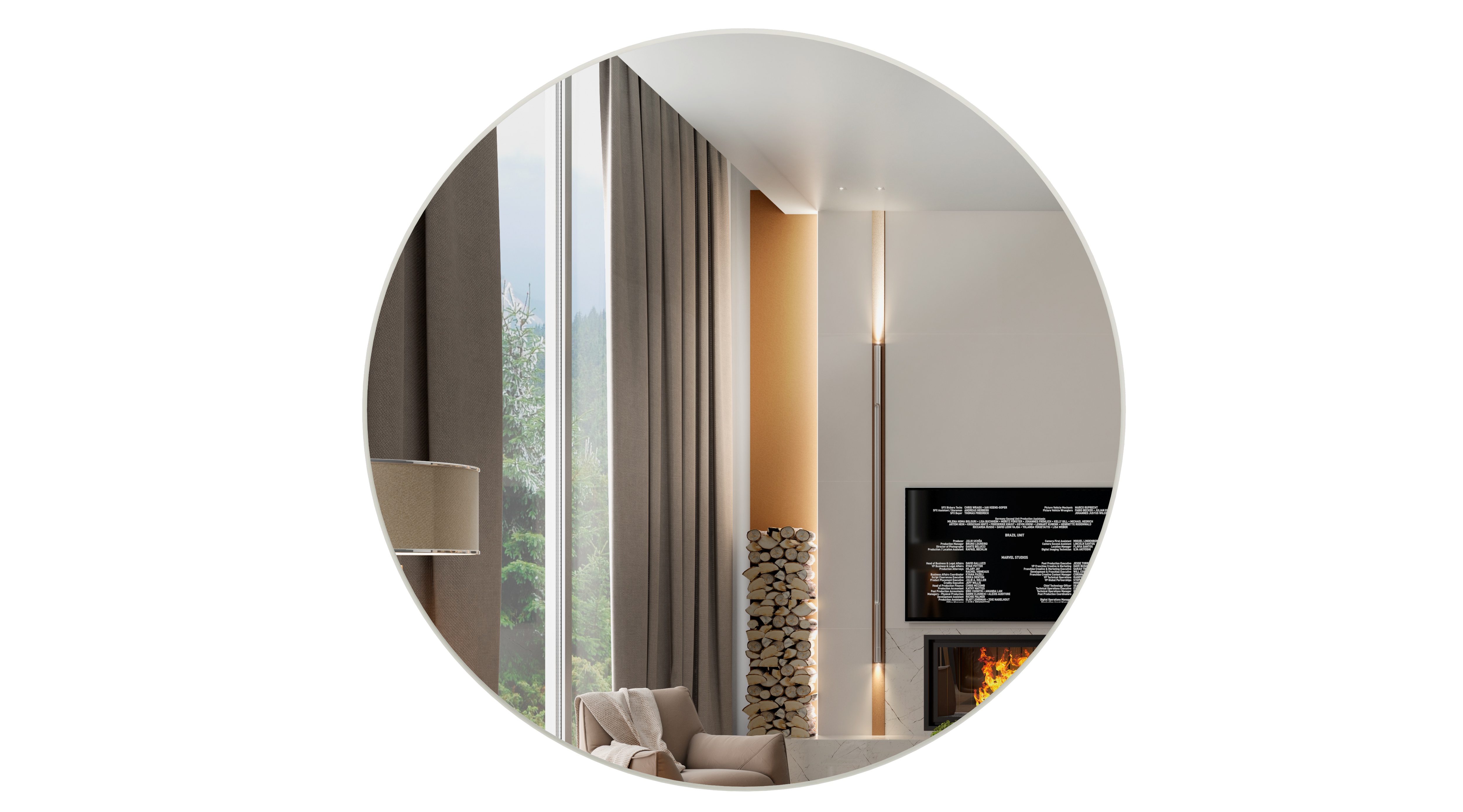 Espejo Es12 Redondo 75cm off white 2