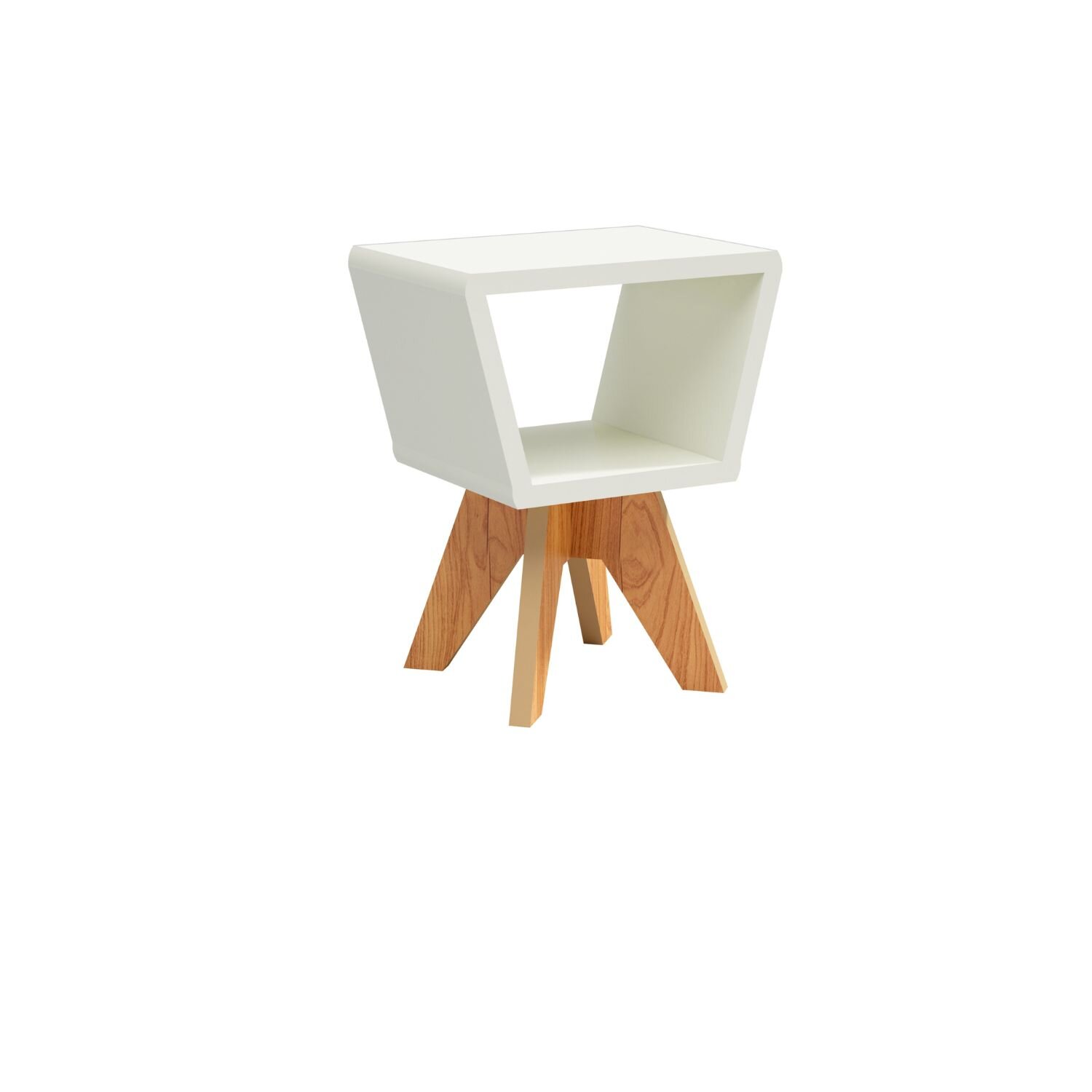 Set De Mesas Tb713 Tb715 Off White Castaño 3