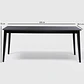 Mesa Olive 1.8  Negro - Miniatura 5