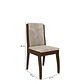 Comedor Lorenzi 1.60 + 6 Sillas Castaño - Miniatura 4
