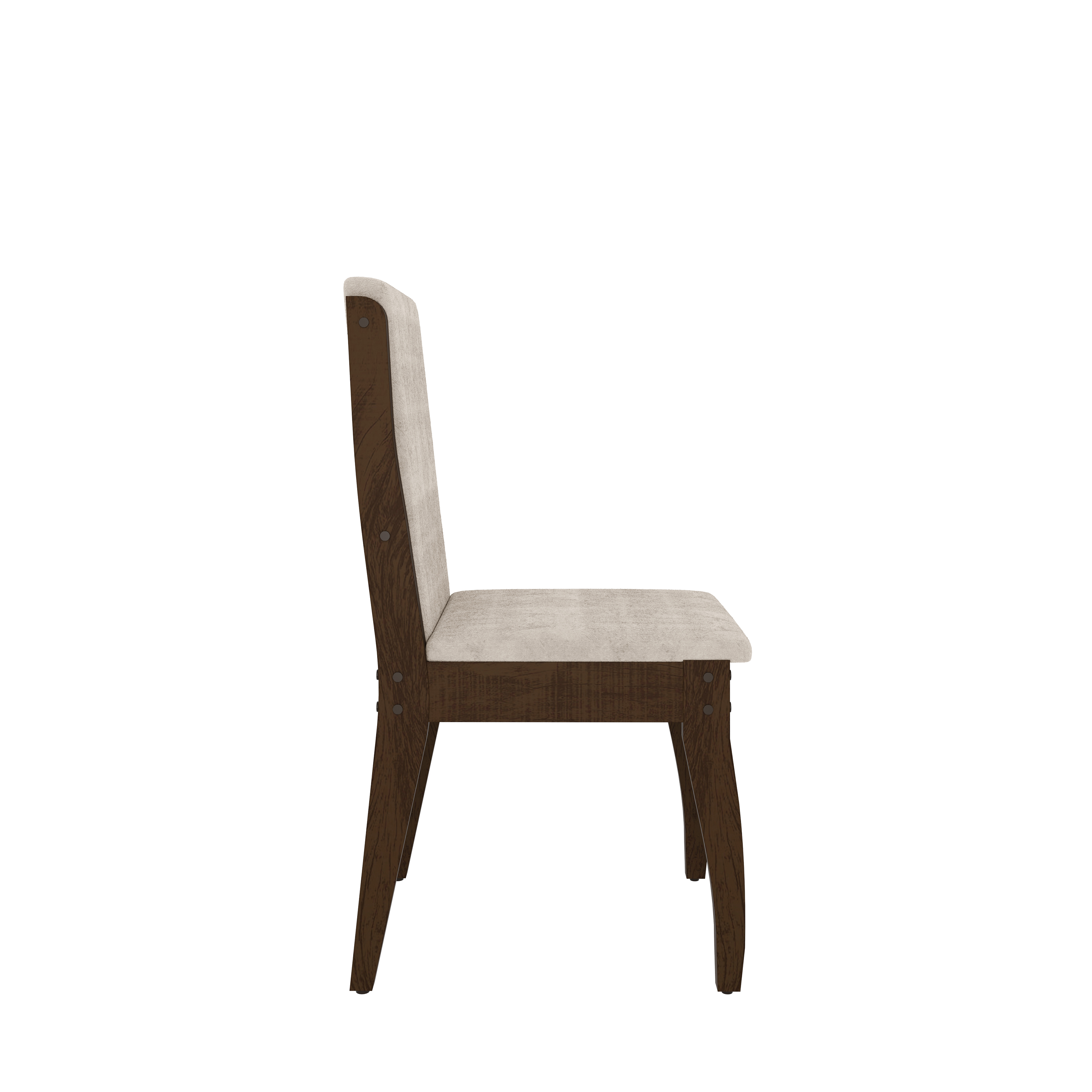 Comedor Lorenzi 1.20 + 4 sillas Castaño  3