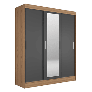 Closet Mallorca 3P Carvalho Grafito