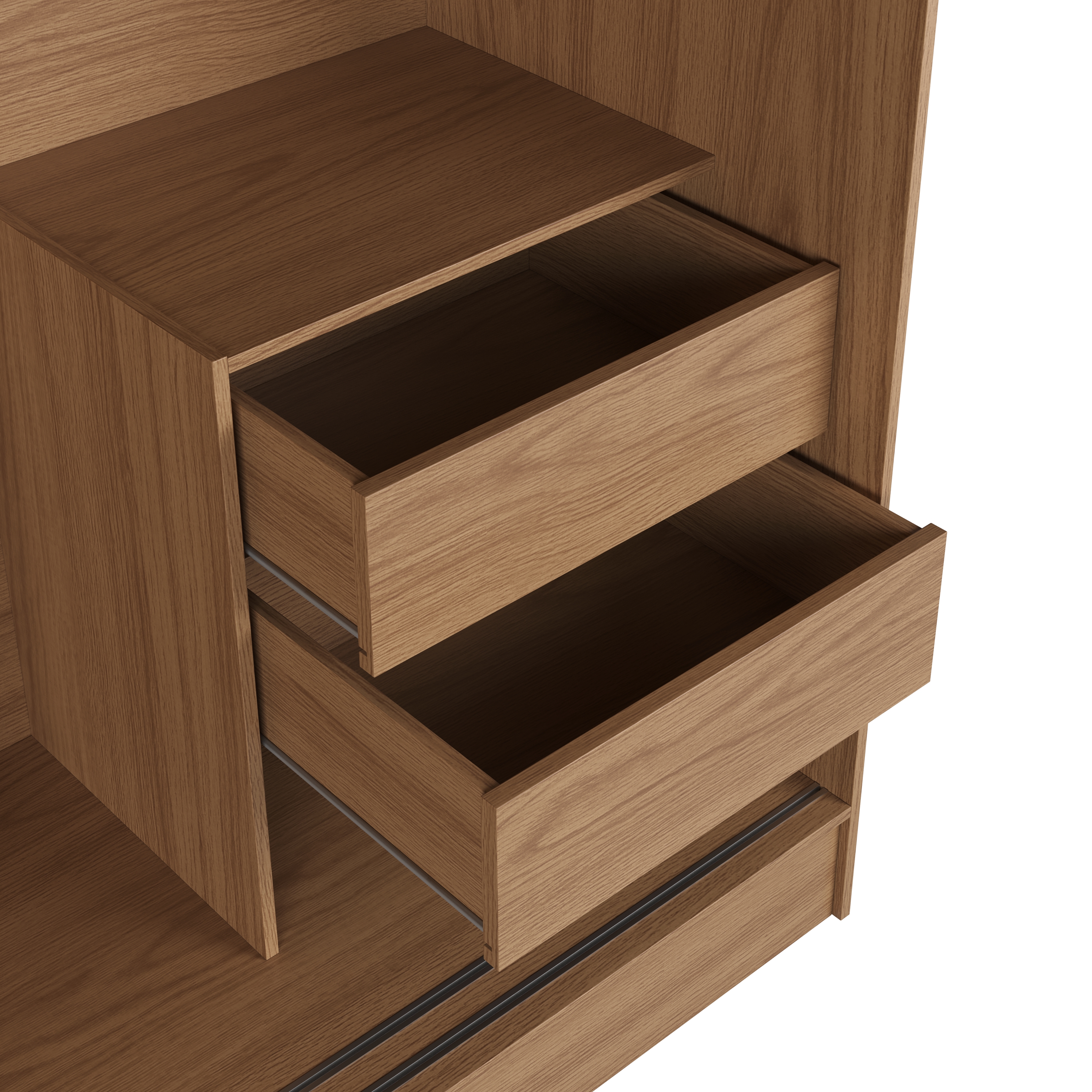 Closet Mallorca 3P Carvalho Grafito 5