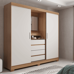 Closet Toscana 2P Capelina Carvalho Off White MP-WL12