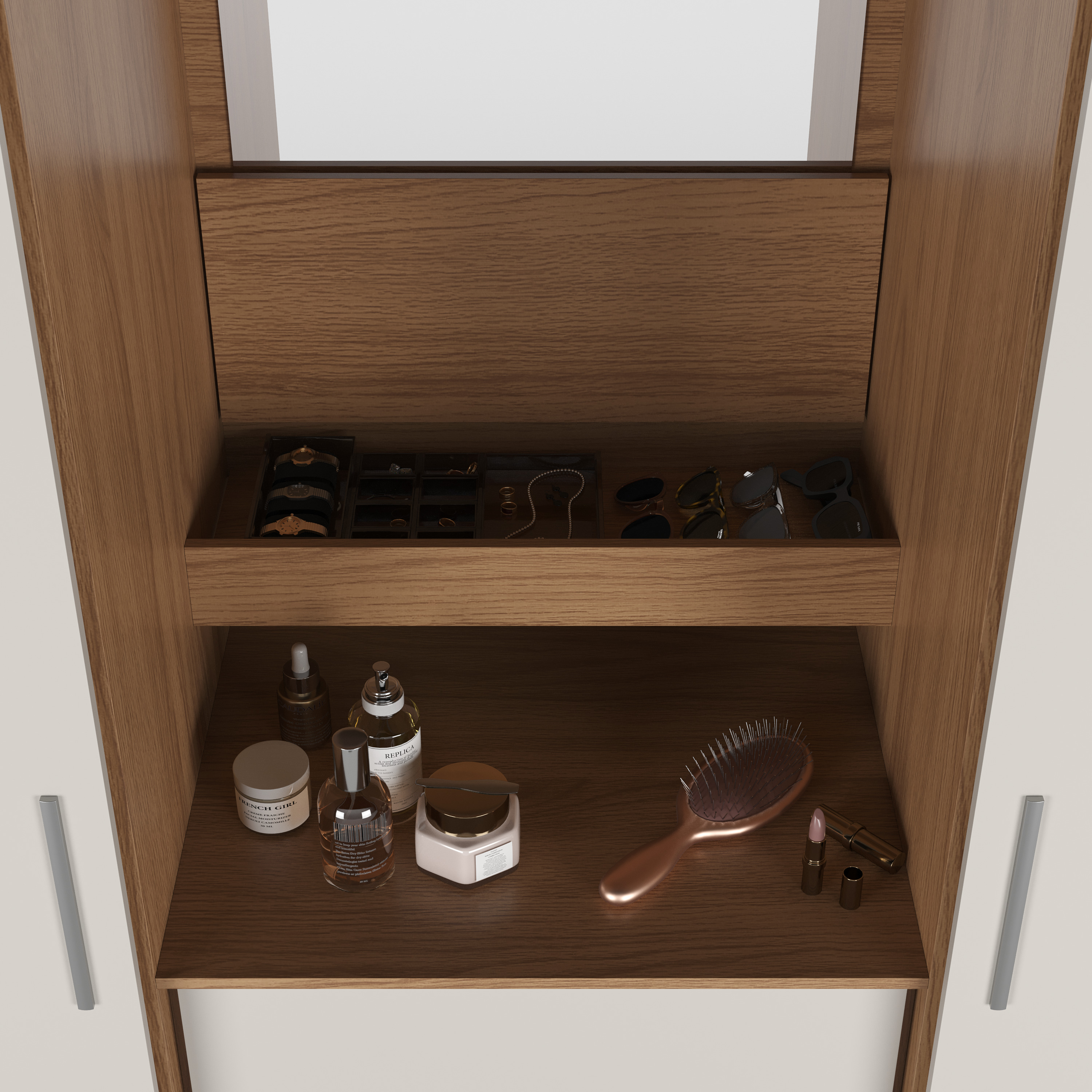 Closet Toscana 2P Capelina Carvalho Off White 5