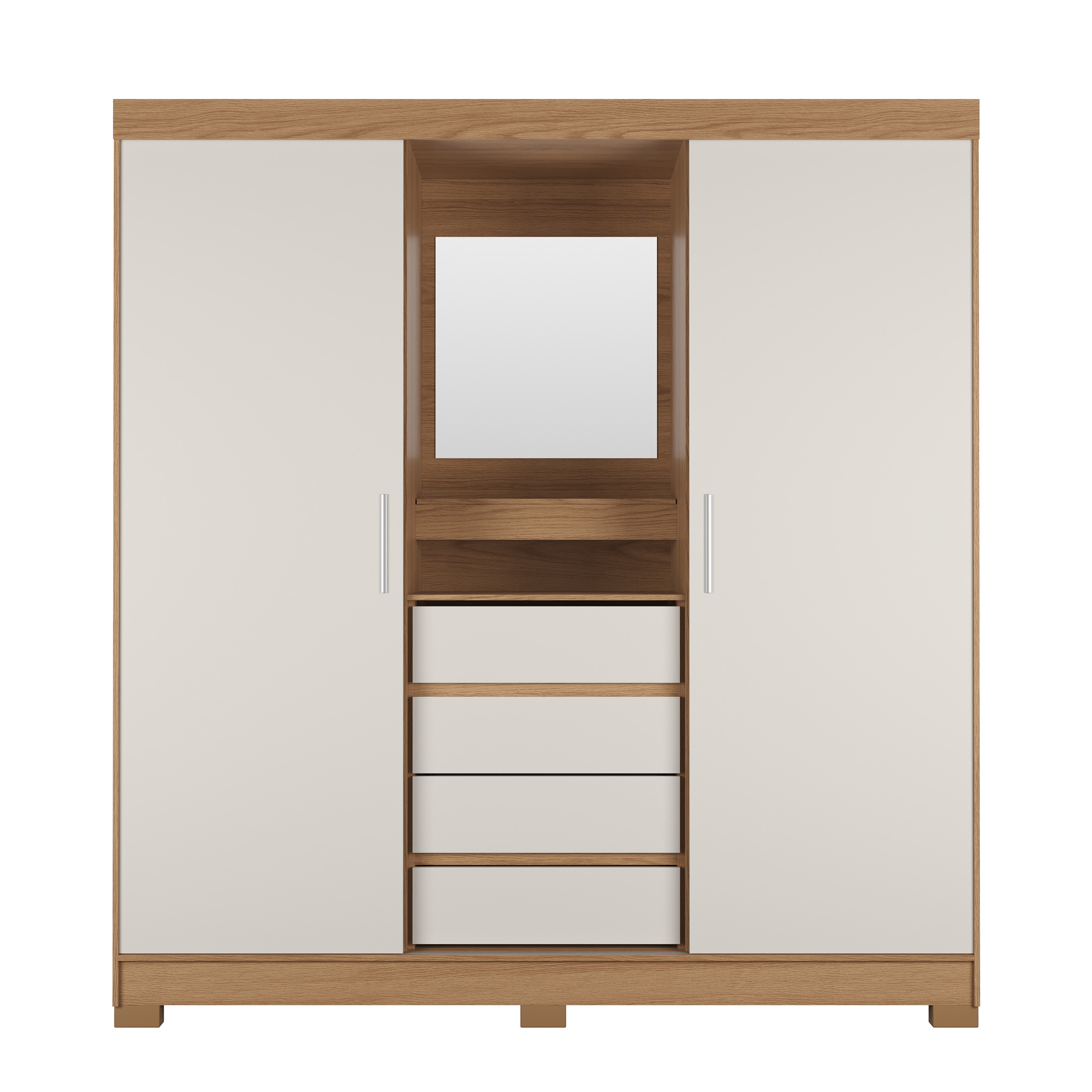 Closet Toscana 2P Capelina Carvalho Off White 2