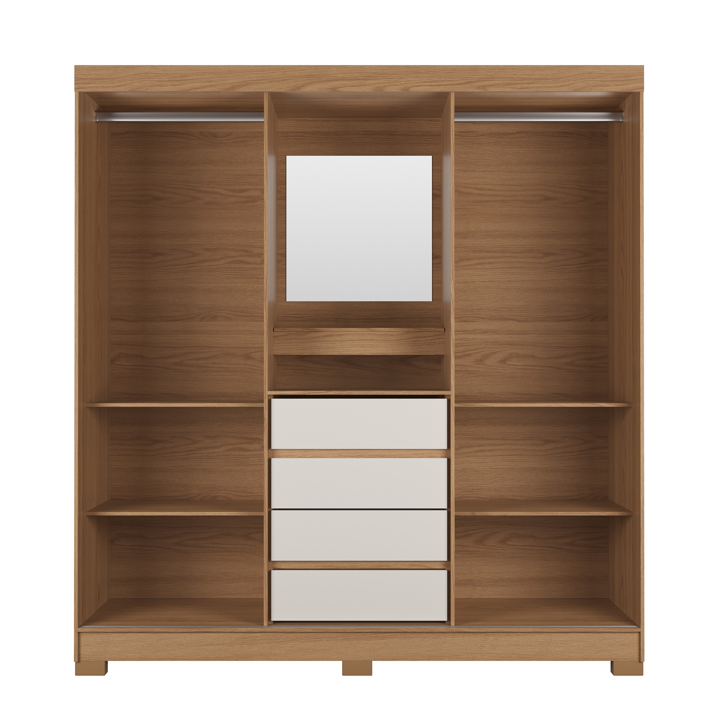 Closet Toscana 2P Capelina Carvalho Off White 7