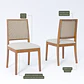 Comedor Regia 1.8 Off White + 6 Sillas Buriti Crudo 100% Madera - Miniatura 2
