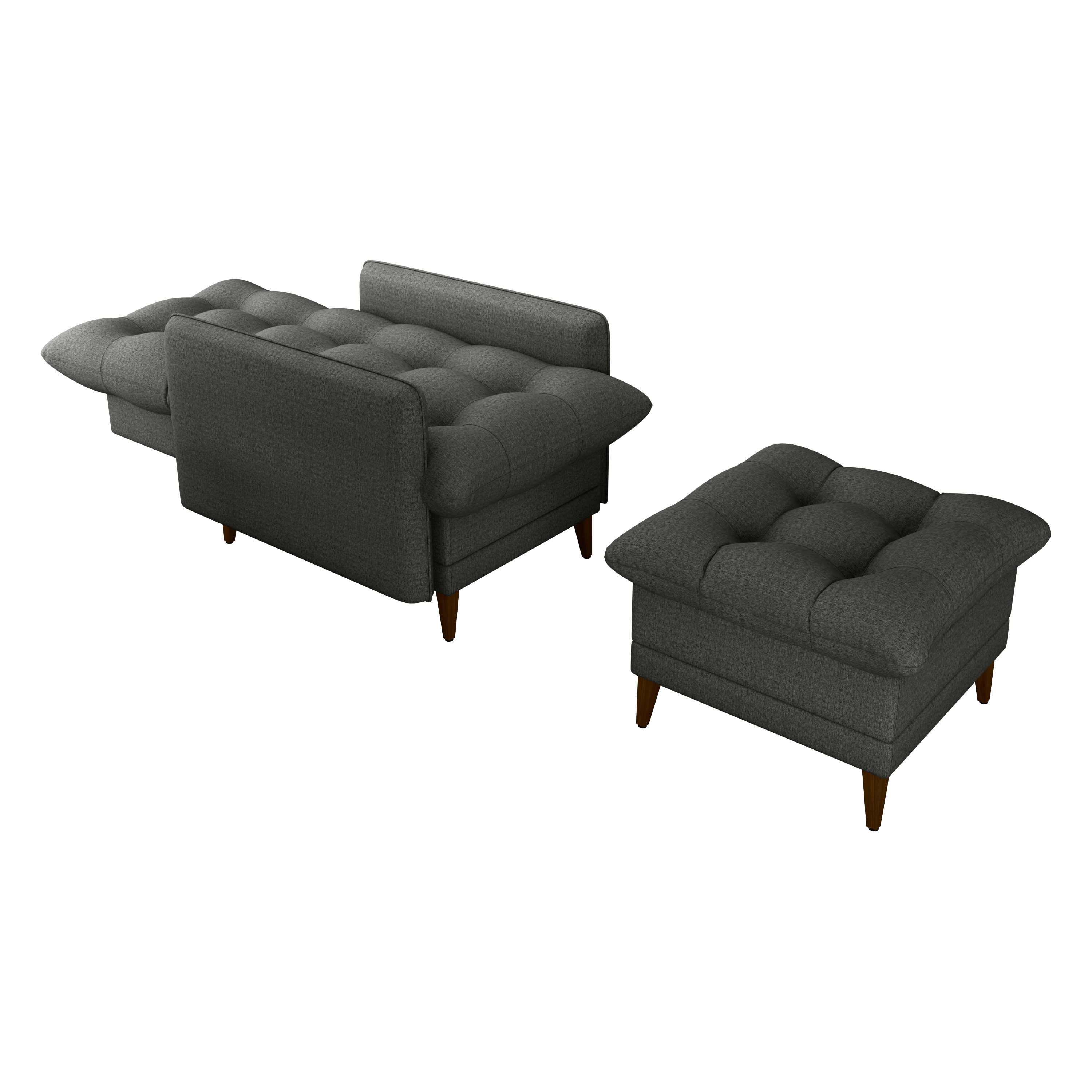 Poltrona Montreal Con Puff E-484 3