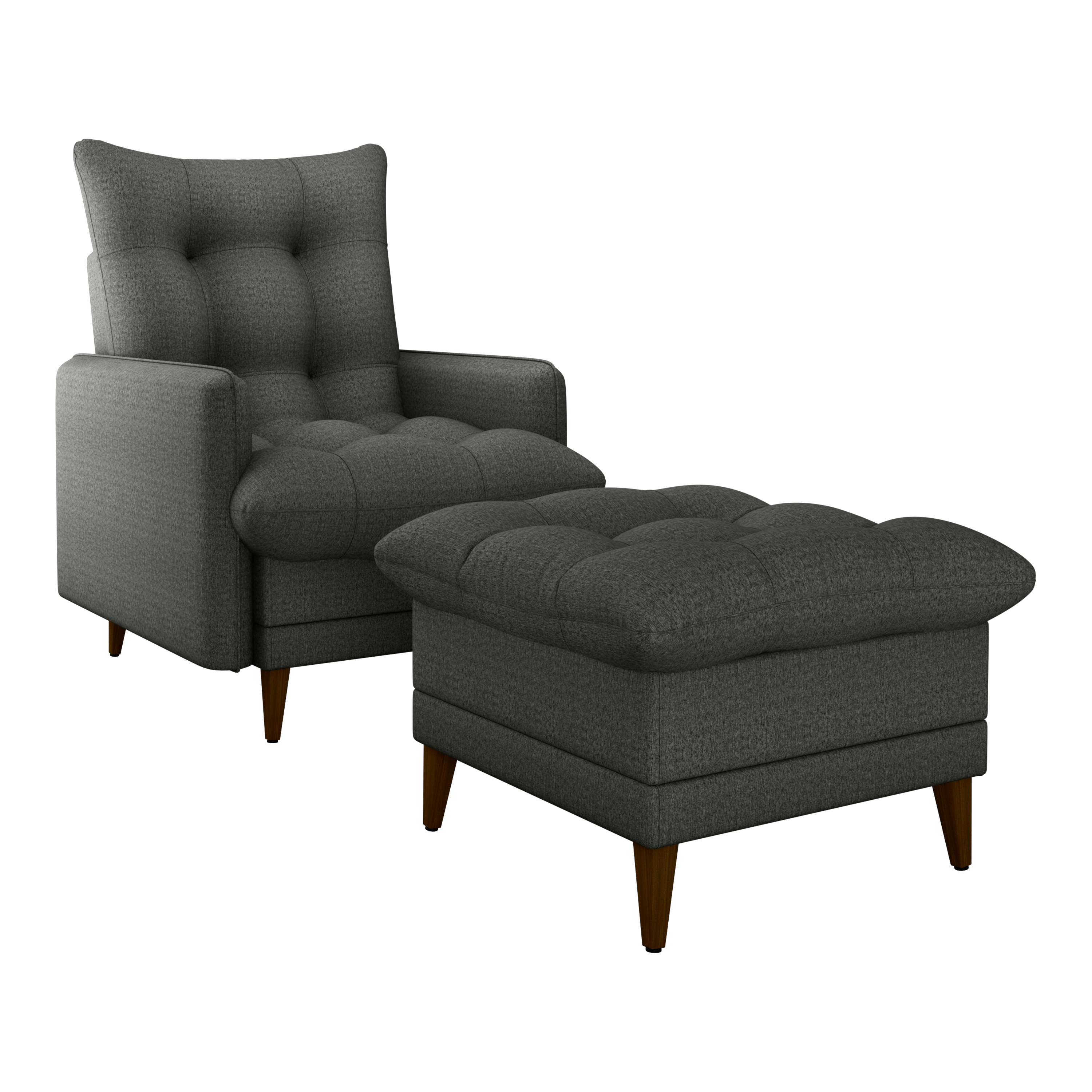 Poltrona Montreal Con Puff E-484 7