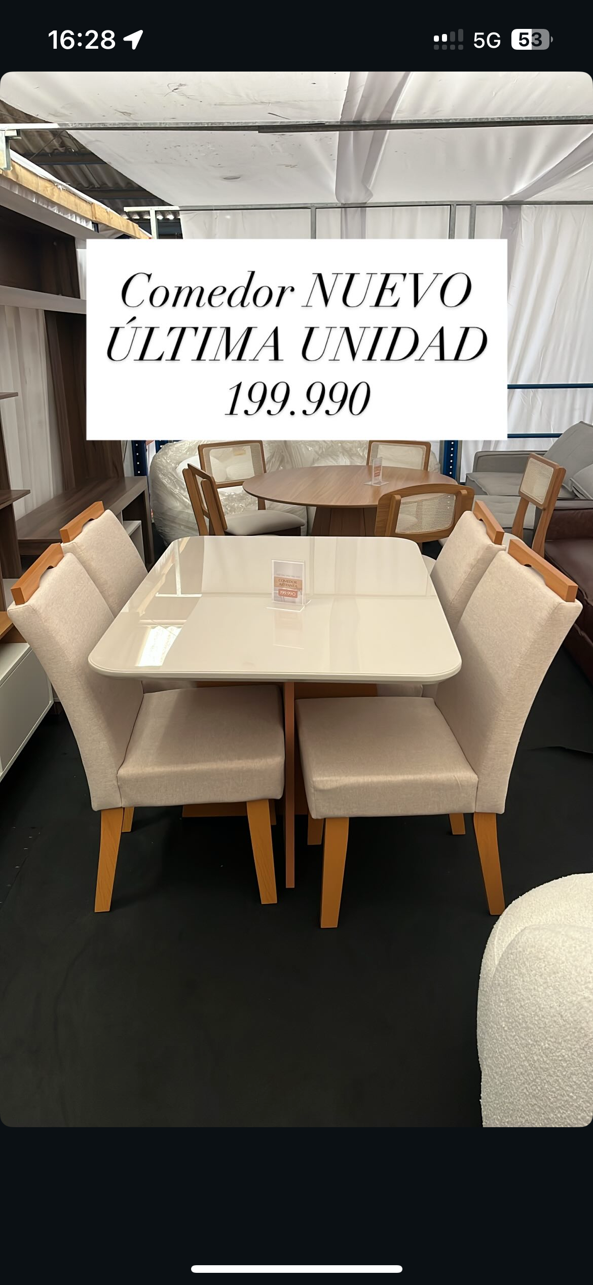 Comedor ArtPanta Liquidacion Showroom 1