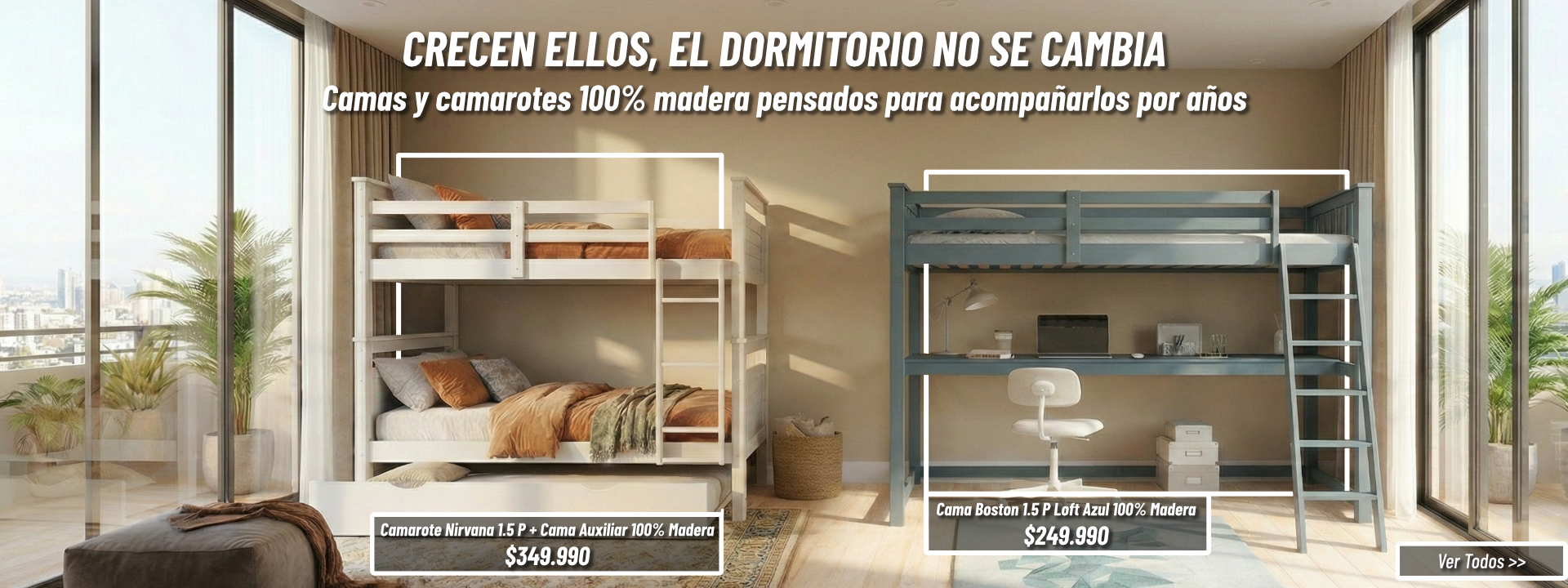 Camarotes 100% madera