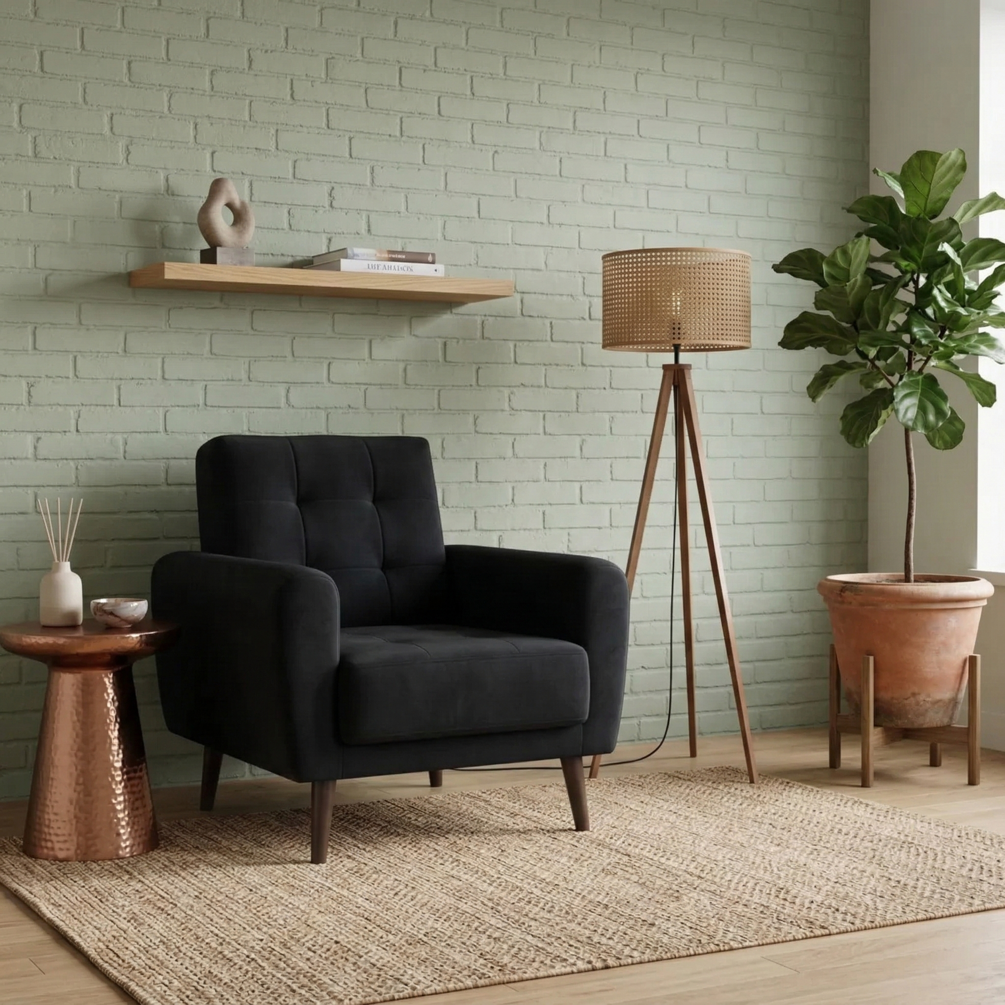 Poltrona Livia Negra E451 1