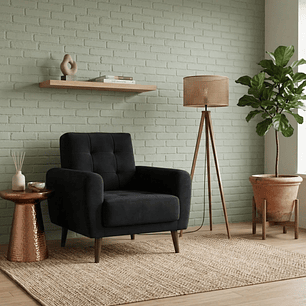 Poltrona Livia Negra E451