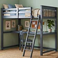 Cama Boston 1.5 P Loft Azul 100% Madera - Miniatura 1
