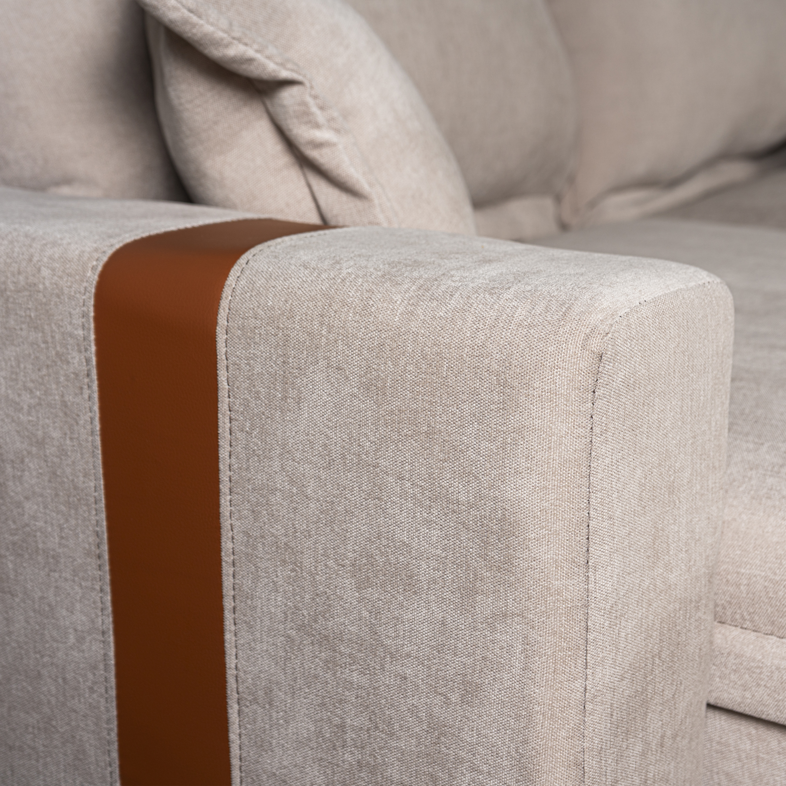 Sofa Retractil - Reclinable Nairobi Beige 2.18 m 8