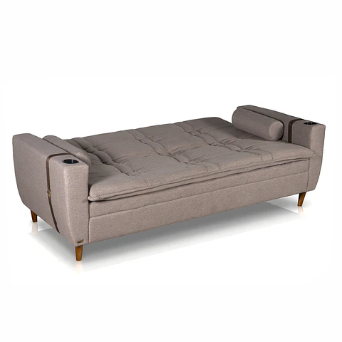 Sofa Cama Reclinable Blend Rustico Marron 2.15 m