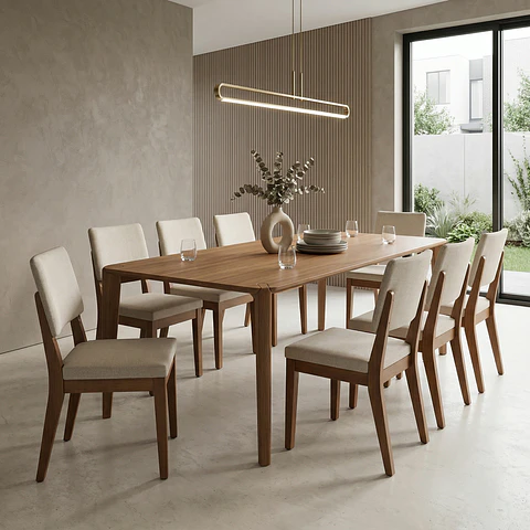 Comedor Harmony 2.2 + 8 Sillas Ella Linked 02