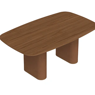 Comedor Lintz 1.8 Canela + 6 Sillas Ella Linked 02